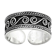 Load image into Gallery viewer, Sterling Silver Bali Design Toe Ring