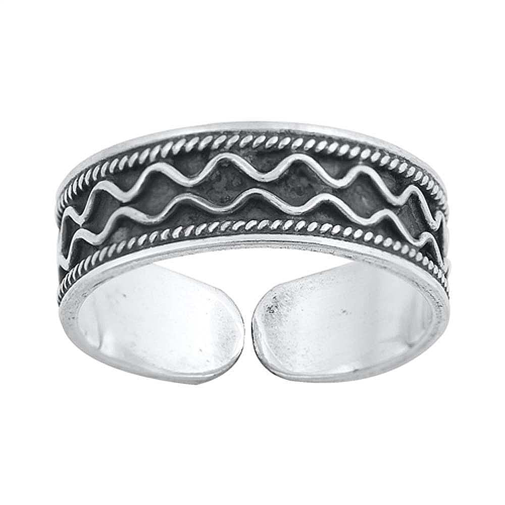 Sterling Silver Bali Design Toe Ring