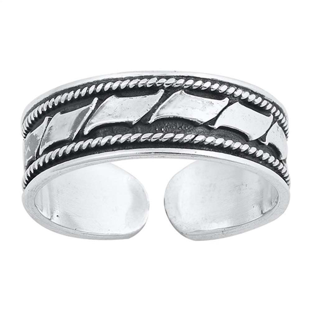 Sterling Silver Bali Design Toe Ring