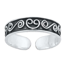 Load image into Gallery viewer, Sterling Silver Bali Design Toe Ring