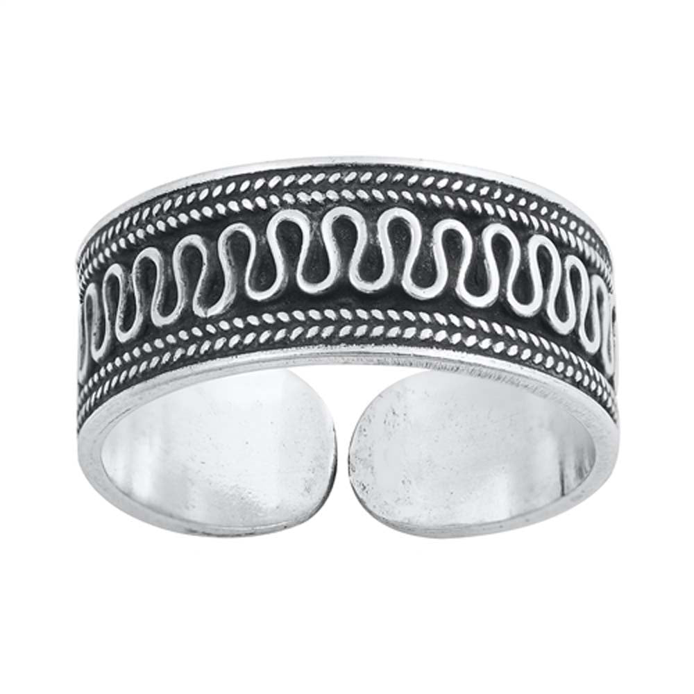 Sterling Silver Bali Design Toe Ring