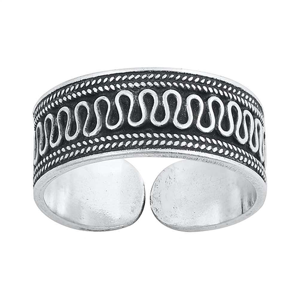 Sterling Silver Bali Design Toe Ring