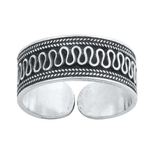 Load image into Gallery viewer, Sterling Silver Bali Design Toe Ring