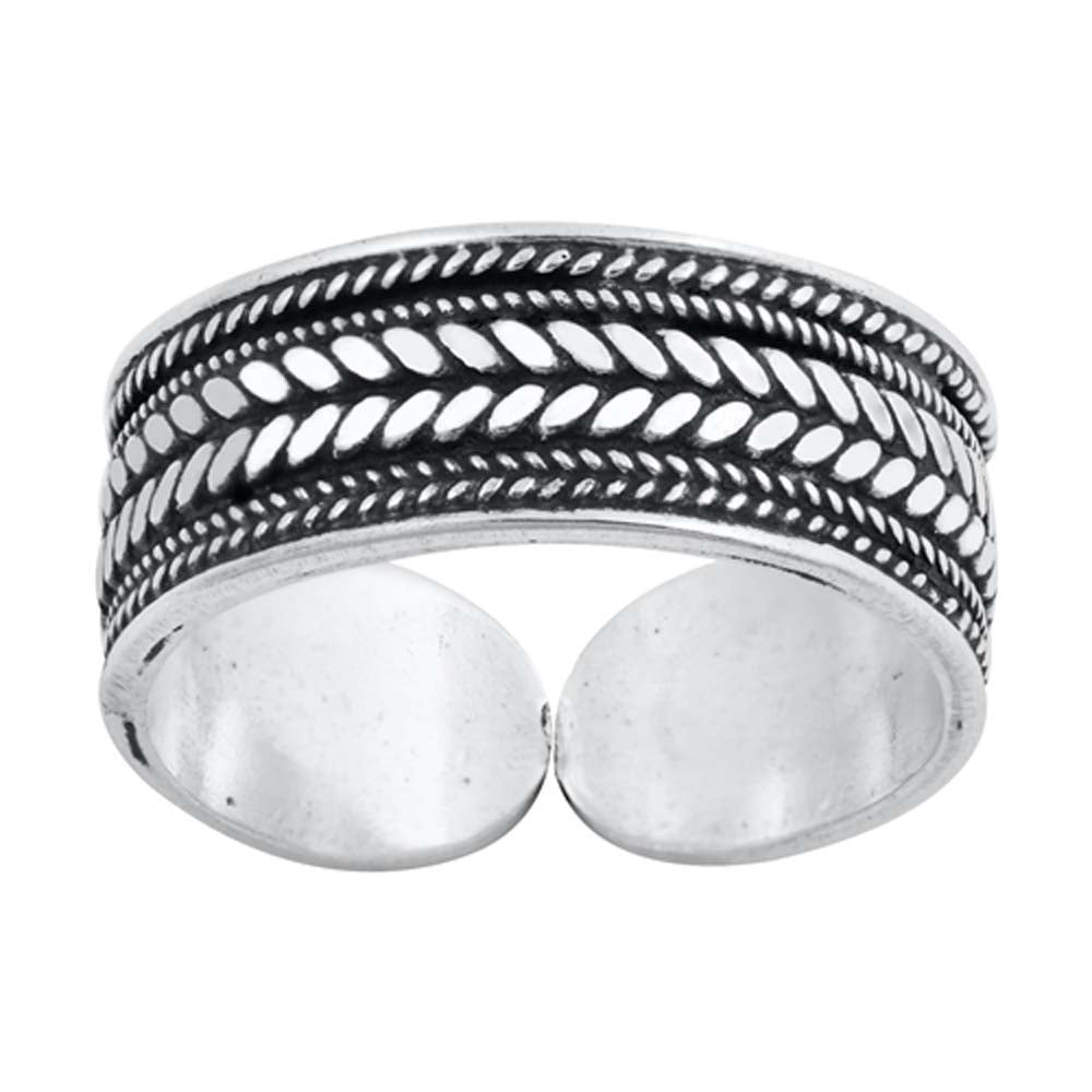 Sterling Silver Bali Design Toe Ring