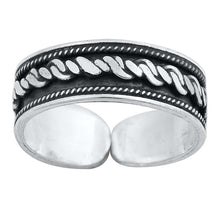 Load image into Gallery viewer, Sterling Silver Bali Design Toe Ring