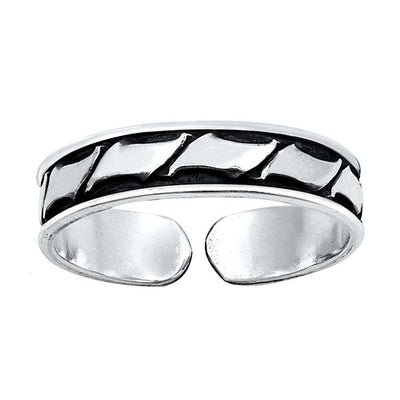 Sterling Silver Bali Design Toe Ring