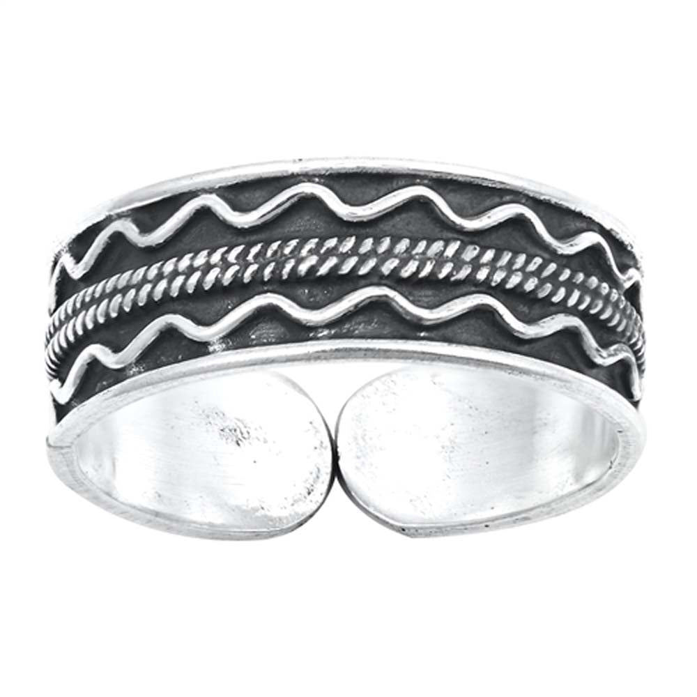 Sterling Silver Bali Design Toe Ring