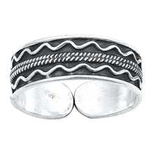 Load image into Gallery viewer, Sterling Silver Bali Design Toe Ring