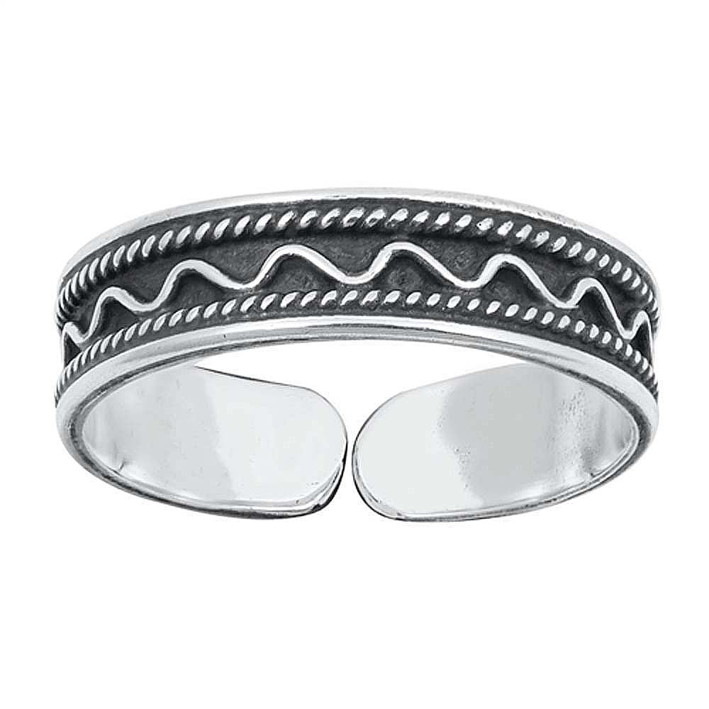 Sterling Silver Bali Design Toe Ring