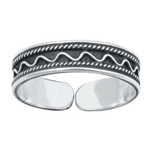 Load image into Gallery viewer, Sterling Silver Bali Design Toe Ring