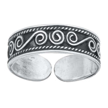 Load image into Gallery viewer, Sterling Silver Bali Design Toe Ring