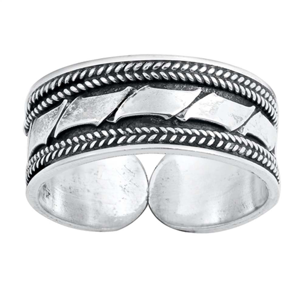 Sterling Silver Handmade Bali Design Toe Ring