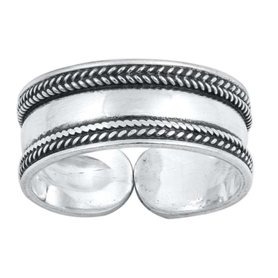 Sterling Silver Handmade Bali Design Toe Ring