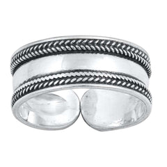 Sterling Silver Handmade Bali Design Toe Ring