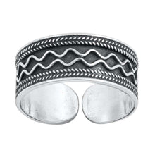 Load image into Gallery viewer, Sterling Silver Bali Design Toe Ring