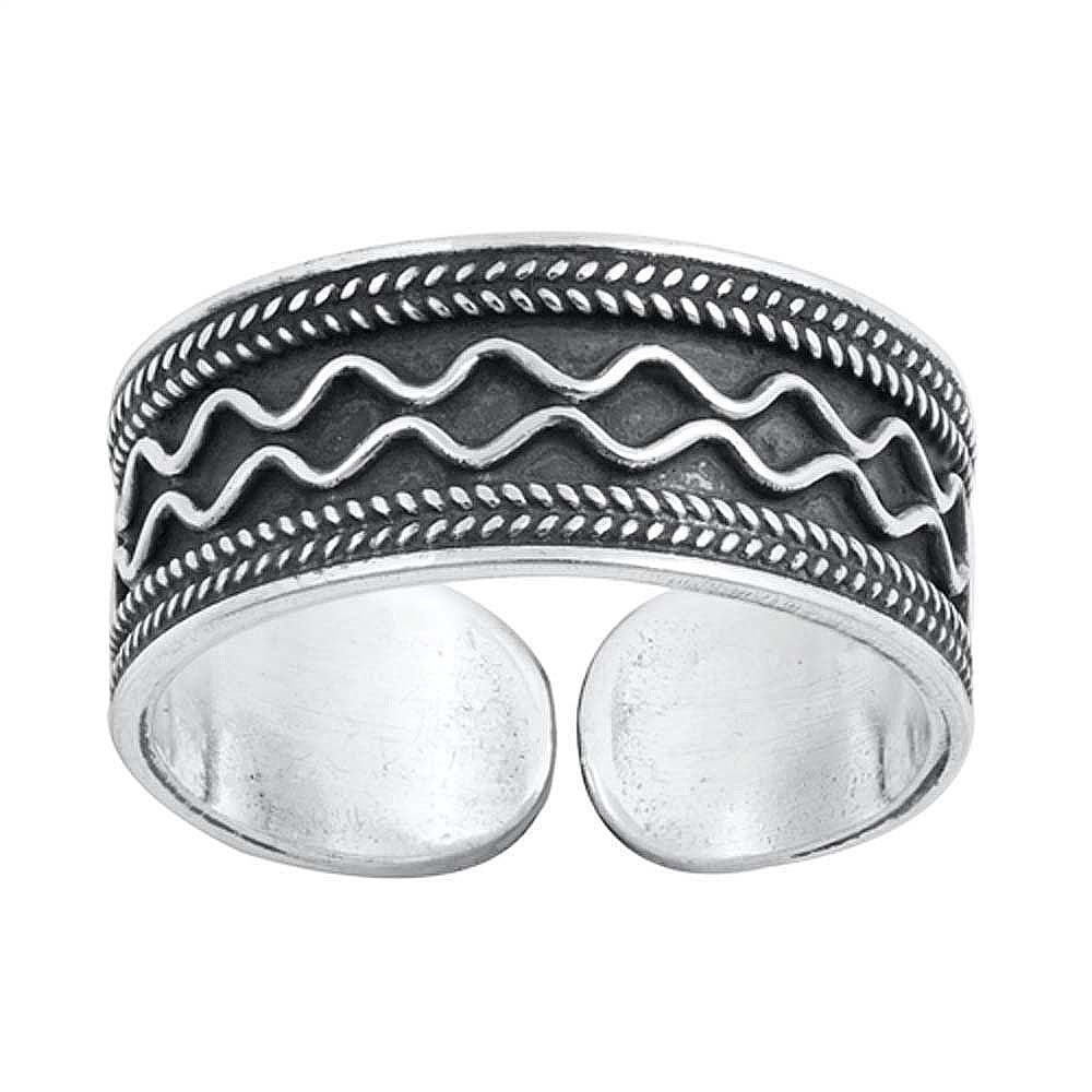 Sterling Silver Bali Design Toe Ring
