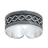 Sterling Silver Bali Design Toe Ring