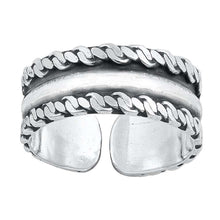 Load image into Gallery viewer, Sterling Silver Bali Design Toe Ring