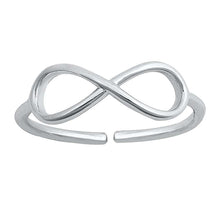 Load image into Gallery viewer, Sterling Silver Dainty Infinity Toe Ring