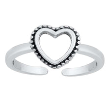 Load image into Gallery viewer, Sterling Silver Heart Toe Ring