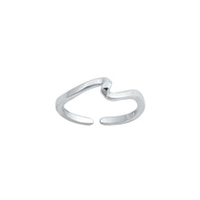 Load image into Gallery viewer, Sterling Silver Wavy Toe Ring