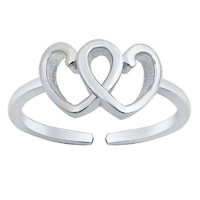 Sterling Silver Heart Toe Ring