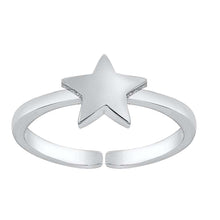 Load image into Gallery viewer, Sterling Silver Star Toe Ring