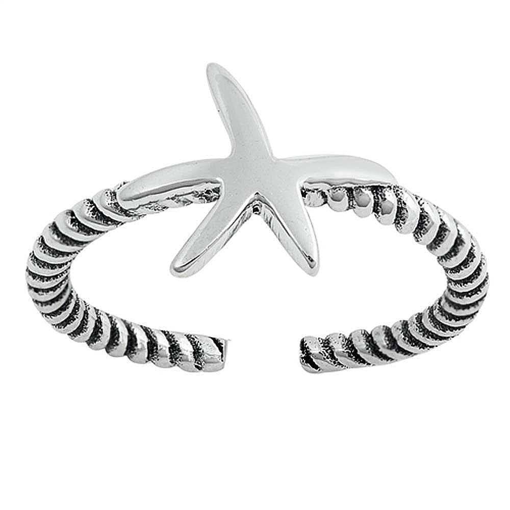 Sterling Silver Starfish Toe Ring