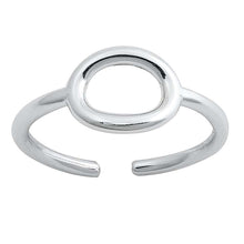 Load image into Gallery viewer, Sterling Silver Oval Toe Ring