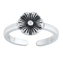 Load image into Gallery viewer, Sterling Silver Flower Toe Ring