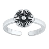 Sterling Silver Flower Toe Ring