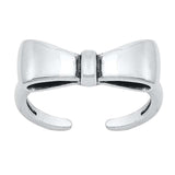 Sterling Silver Bow Toe Ring