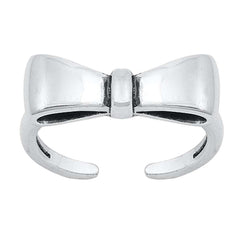 Sterling Silver Bow Toe Ring