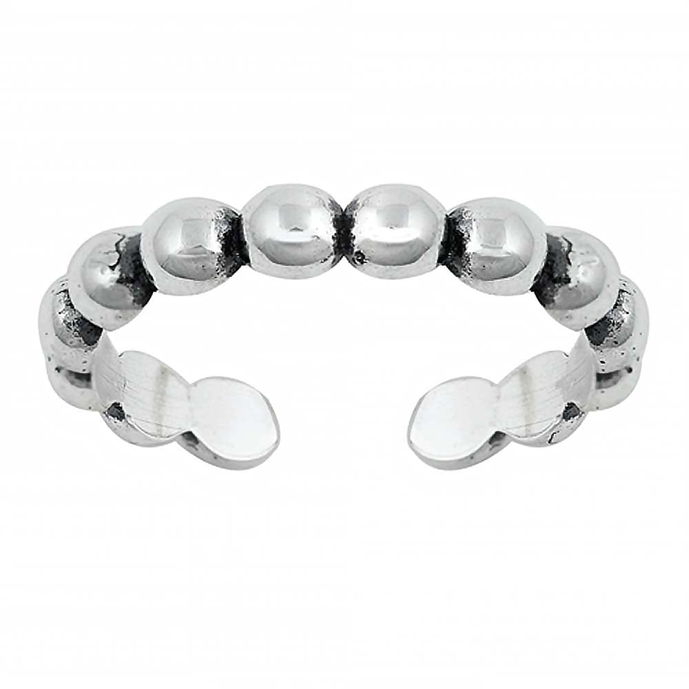 Sterling Silver Beads Toe Ring