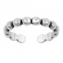 Load image into Gallery viewer, Sterling Silver Beads Toe Ring