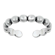 Load image into Gallery viewer, Sterling Silver Beads Toe Ring
