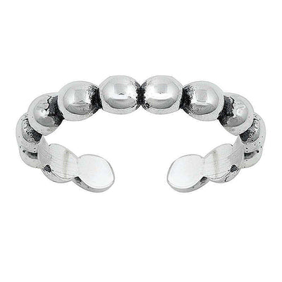 Sterling Silver Beads Toe Ring