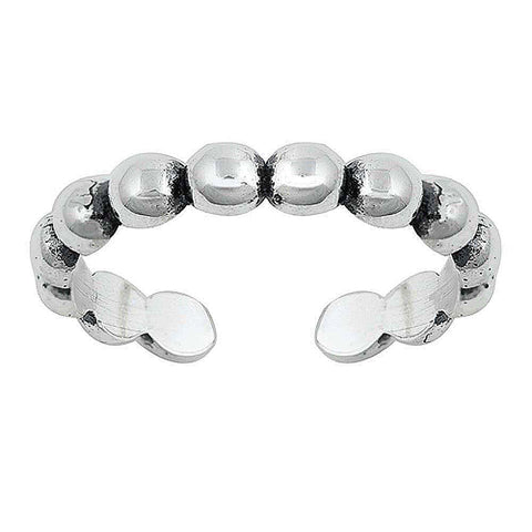 Sterling Silver Beads Toe Ring