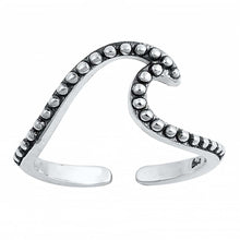 Load image into Gallery viewer, Sterling Silver Wave Toe Ring