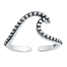 Load image into Gallery viewer, Sterling Silver Wave Toe Ring