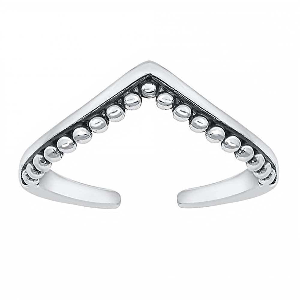 Sterling Silver Wave Toe Ring