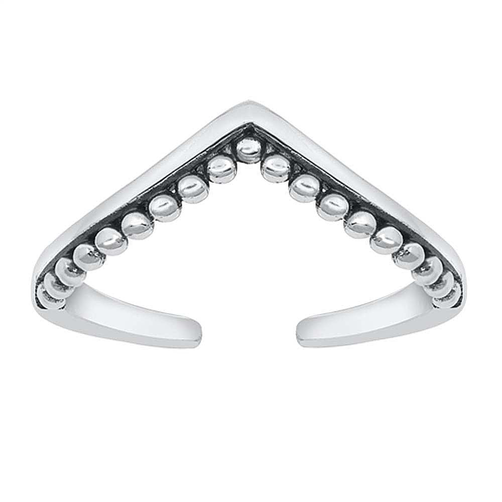 Sterling Silver Wave Toe Ring