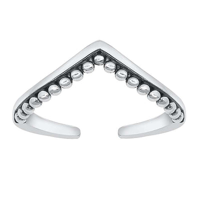 Sterling Silver Wave Toe Ring