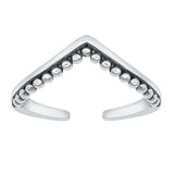 Sterling Silver Wave Toe Ring