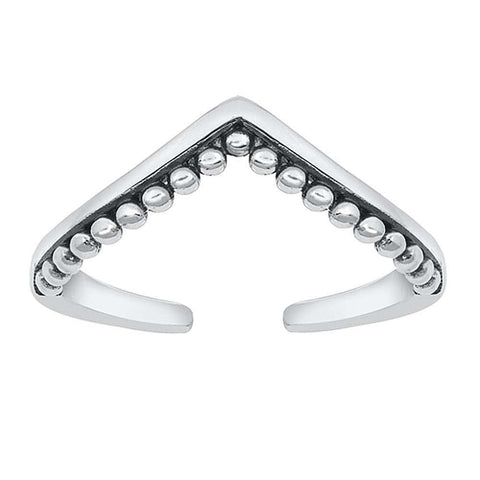 Sterling Silver Wave Toe Ring