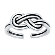 Load image into Gallery viewer, Sterling Silver Knot Toe Ring