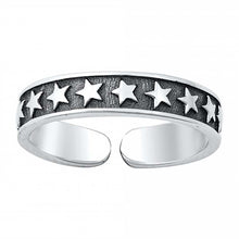 Load image into Gallery viewer, Sterling Silver Stars Toe Ring
