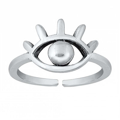 Sterling Silver Eye Toe Ring