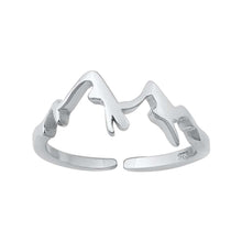 Load image into Gallery viewer, Sterling Silver Mountains Toe Ring