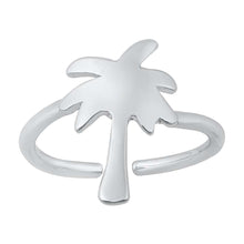 Load image into Gallery viewer, Sterling Silver High Polish Palm Tree Toe Ring